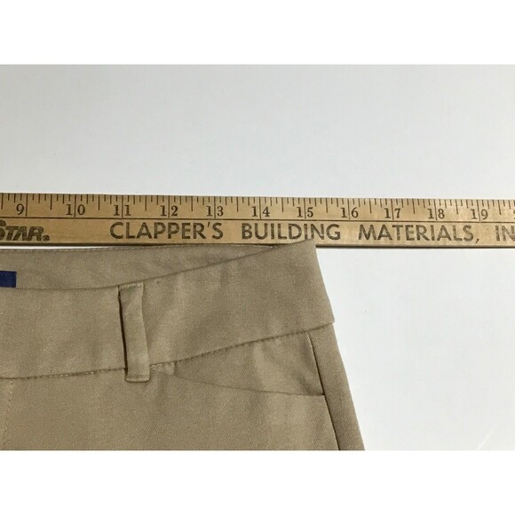 Old Navy Pixie Pants Chino Womens Sz 6 Mid Rise Tan Light Brown Ankle Preppy - Picture 11 of 14